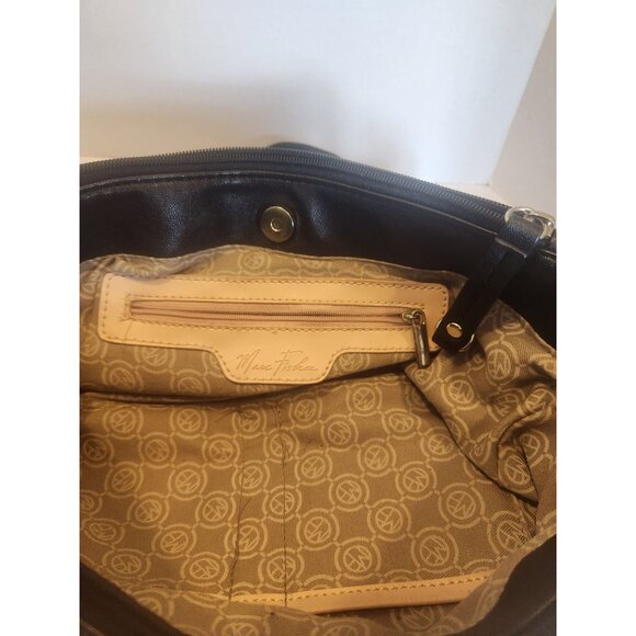Marc Fisher Black  Leather Shoulder Bag - Picture 4 of 5
